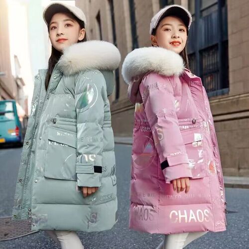 Children's Cotton Padded Jacket  New Arrival Kids Cotton Parka Winter Hooded Outerwear Fashion Big Kids Winter Down Cotton Coat Long Sleeve