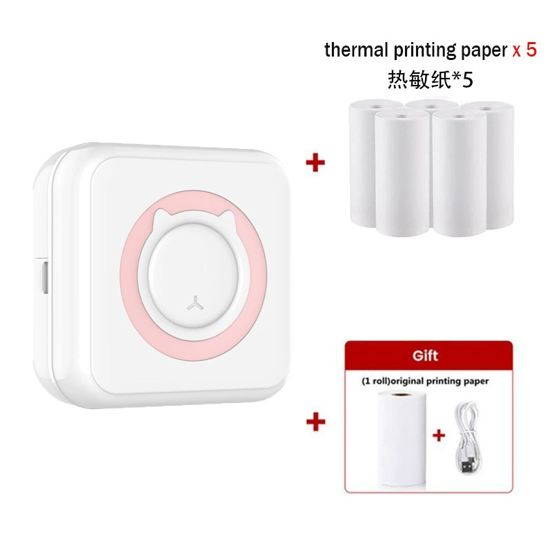 Mini Handheld Printer C15, Bluetooth thermal mobile printer, compact portable