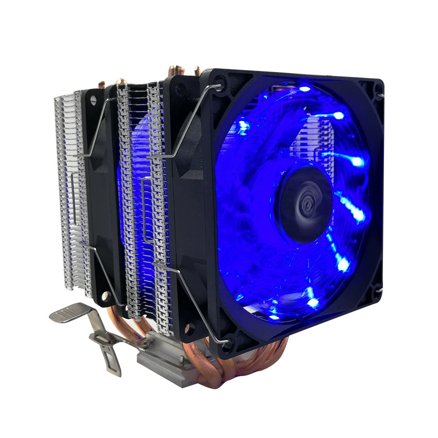 Радиатор CPU с 4 тепловыми трубками, двойная башня, двойной вентилятор, чистая медь, 9 см RGB вентилятор, поддержка платформы AMD