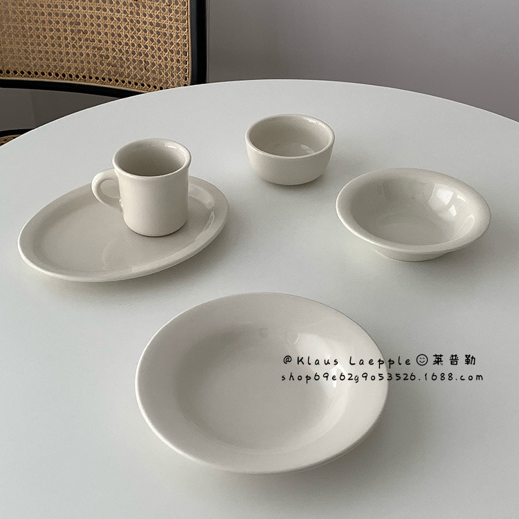 American TTUXTON High Temperature Resistant Ceramic Dinner Plate Western Restaurant Oven Special Steak Plate