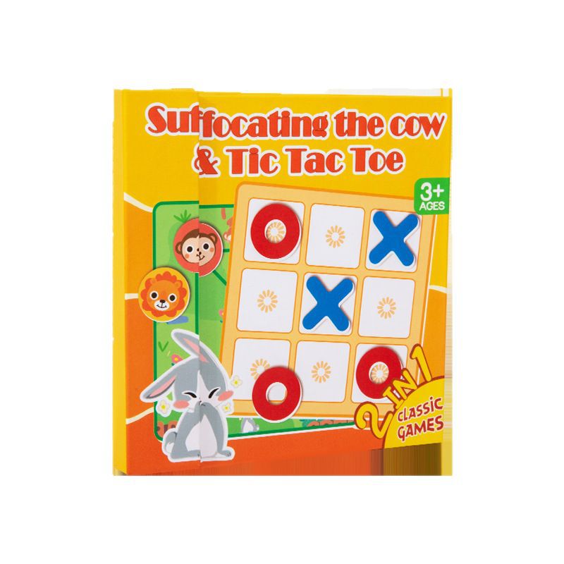 Estilo de libro para niños XO Sanlian Tic Tac Tac para niños Educación temprana Entretenimiento Ocio Juego de mesa Bloques de construcción Juguetes educativos