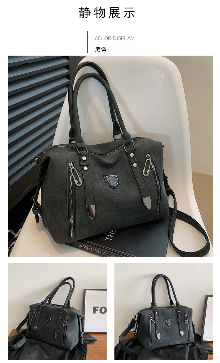 New cross-border foreign trade women's bag 2024 Retro casual handbag, European and American trend single-shoulder crossbody bag, tote bag for women undefined