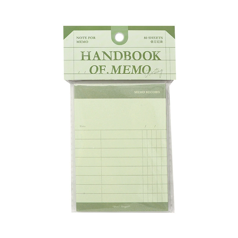 NOTE FOR80 sticky notes, ordinary life notes, light retro simple function sticky notes, hand note decorative paper