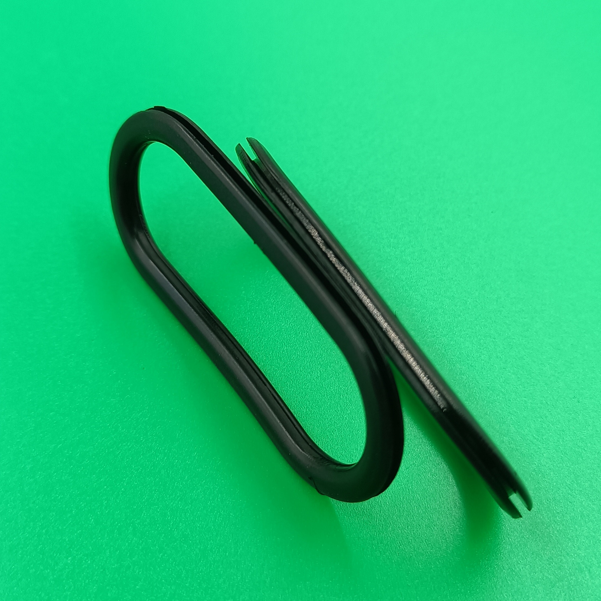 厂家直供 黑色椭圆形橡胶保护套 长腰型双面护线圈 橡胶出线圈