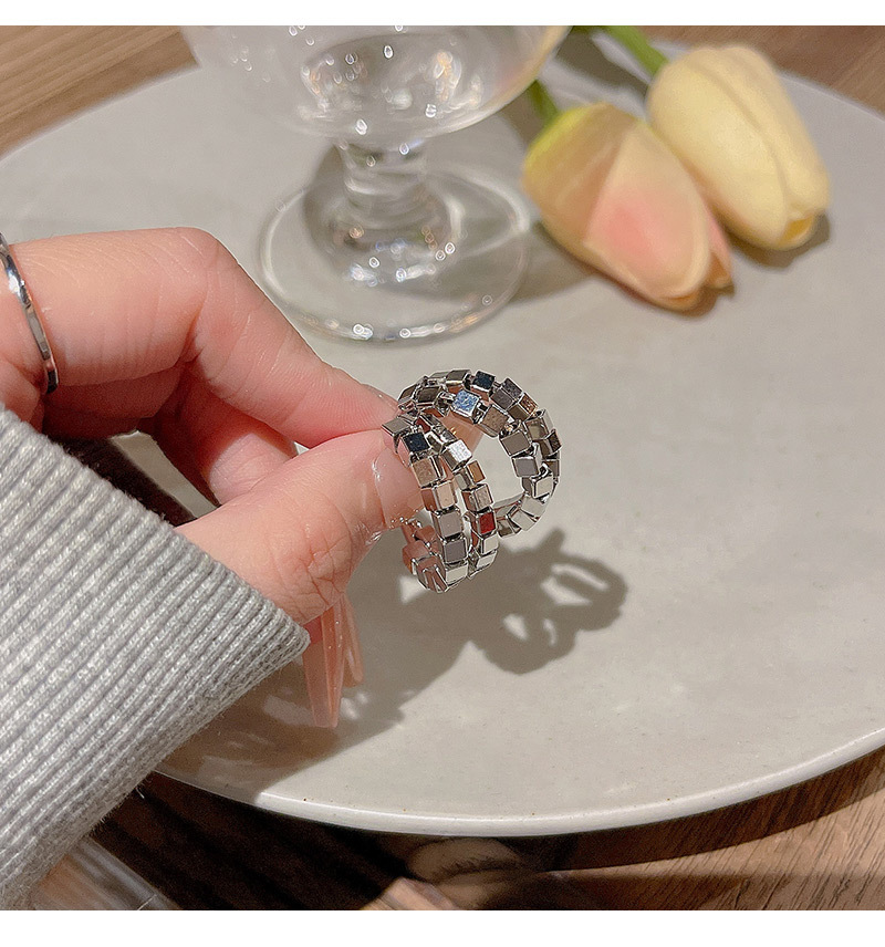 Simple Style C Shape Copper Hoop Earrings 1 Pair