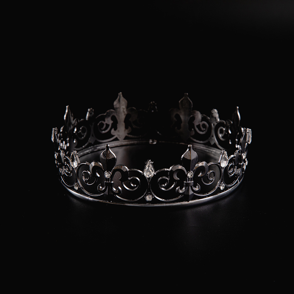 2024 verano explosivo material de aleación galvanizado estilo simple princesa corona de cumpleaños corona de boda corona de novia