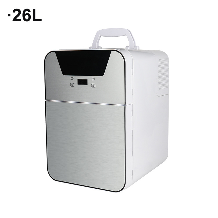 26L Compressor Car Refrigerator Refrigerated Insulated Box Student Dormitory Mini Refrigerator Fresh-Keeping Small Freezer