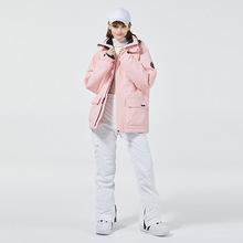 新款单板滑雪服套装男女情侣款保暖加厚韩版滑雪衣裤套装
