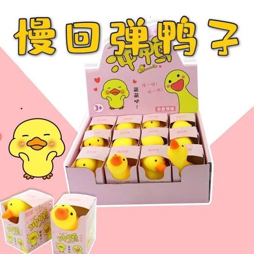 Duck rush to relieve stress, duck pinch fun, vent flour ball decompression artifact toy, hot-selling slow rebound