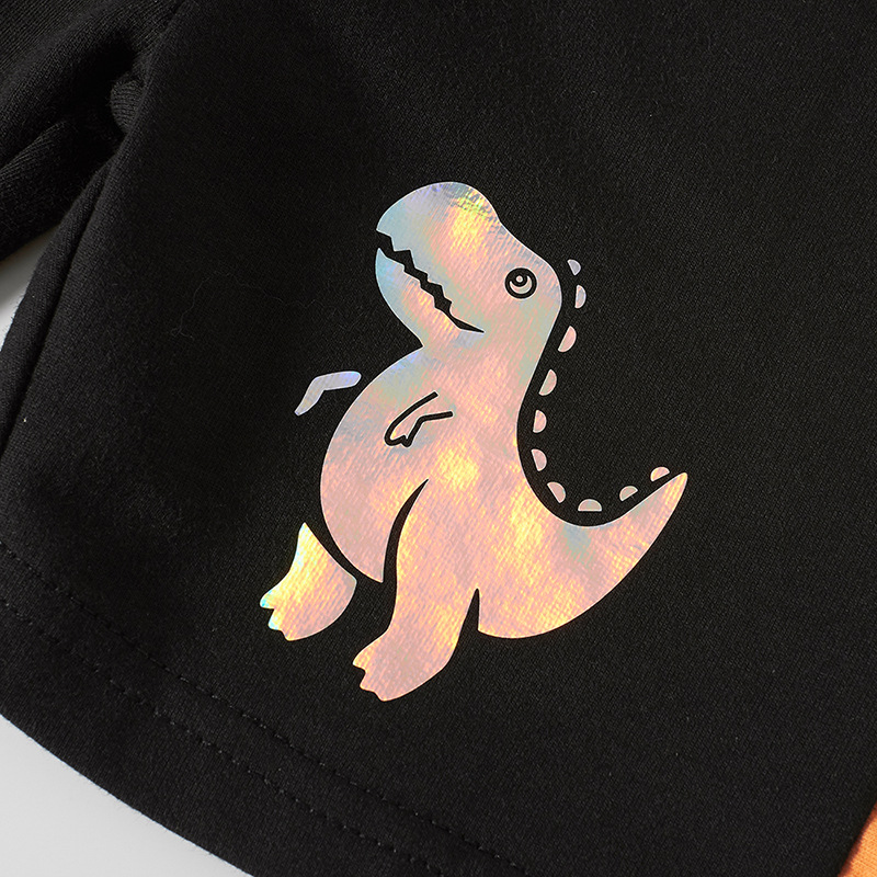 Pantalones de los niños de dibujos animados dinosaurio verano Pantalones cortos para niños delgados bebé de cinco puntos pantalones casuales entrega de una sola pieza image 6