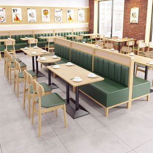 Retro Southeast Asian Rattan Solid Wood Booth Western Restaurant Hotel Milk Tea Shop Cafe Booth Sofa Table and Chair Combination