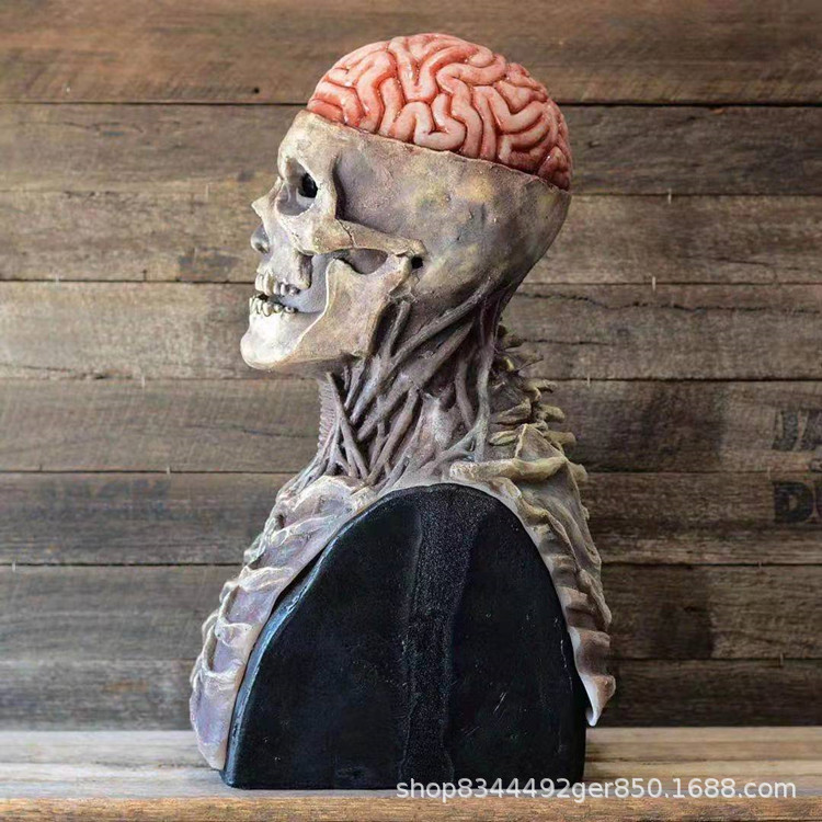 Halloween nuevo estilo móvil boca cráneo máscara cabeza cubierta scary Zombie cabeza cubierta Accesorios