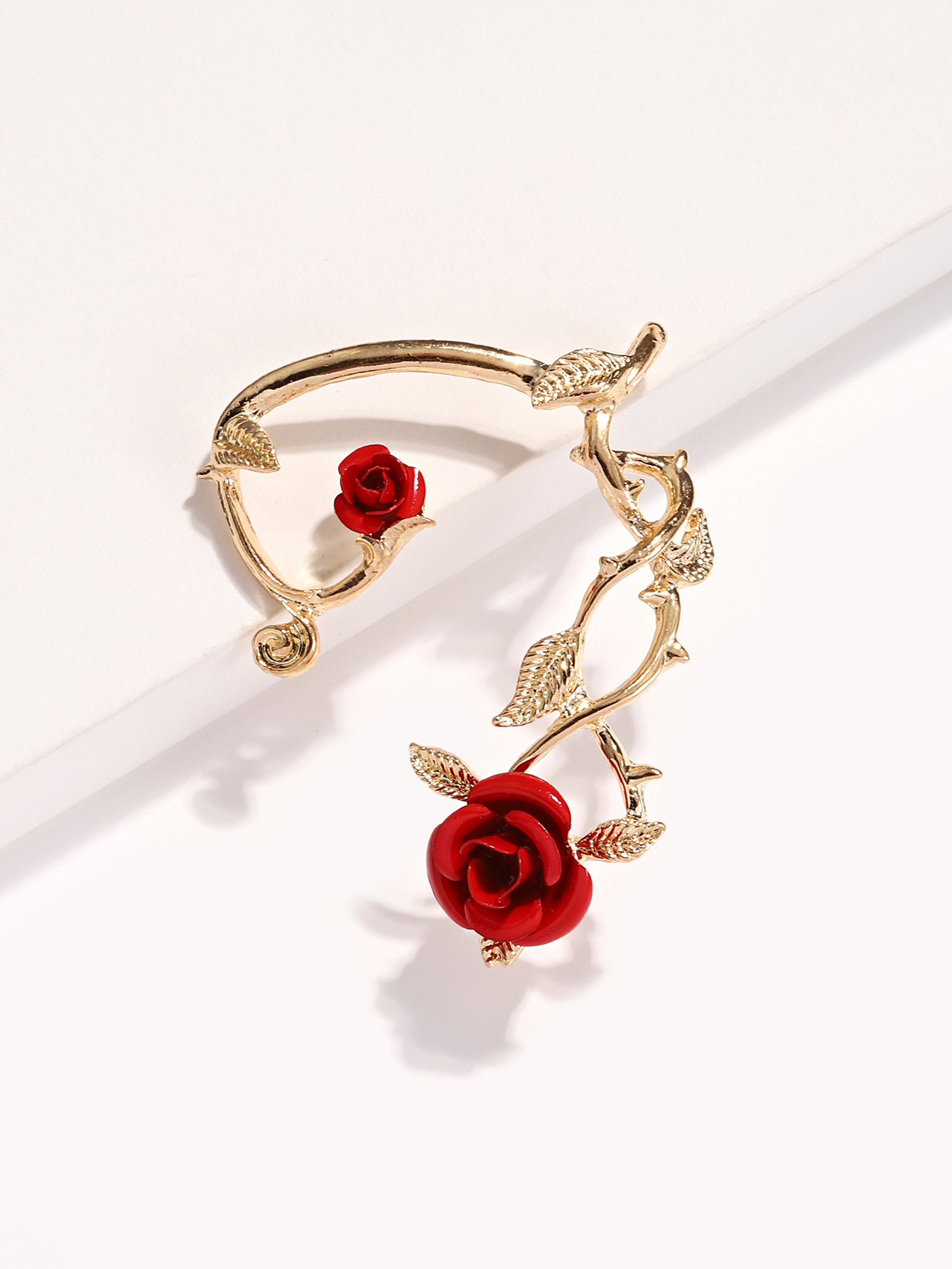 All Seasons Season Women's Gender 1 Piece Elegant Vintage Style Flower Plating Alloy Ear Cuffs