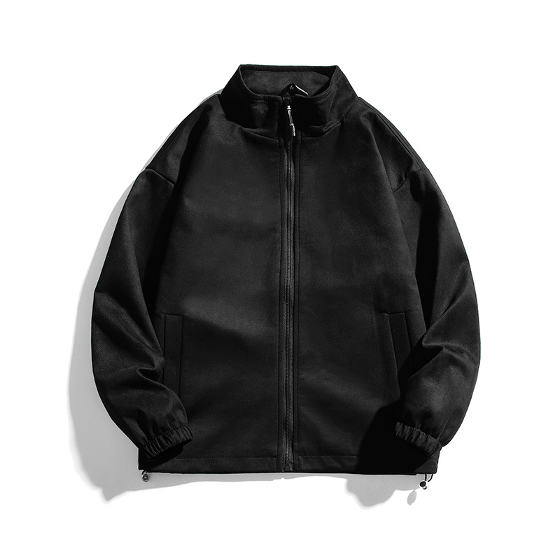Hombres 2024 primavera y otoño chaqueta de cuello de la escuela japonesa pareja de estilo chaqueta de cuero chaqueta deportiva de estudiante hombre chaqueta suelta