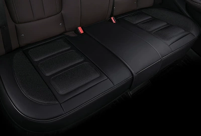 non-slip Main and co-pilot rear Seat cushion, seat cover - mysterious-black-back