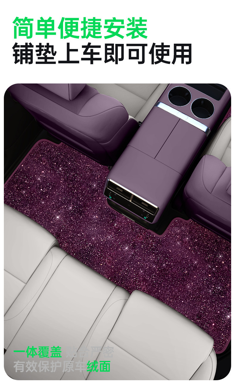 Suitable for Aito M6 Floor Mats, Starry Sky Carpet Surface, 2026 Model Huawei Car Interior Modification Accessories, Trunk Supplies