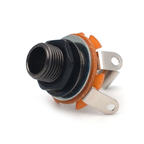 Audio output port, electric guitar bass plug socket connection head 6.35mm plug interface, musical instrument accessories