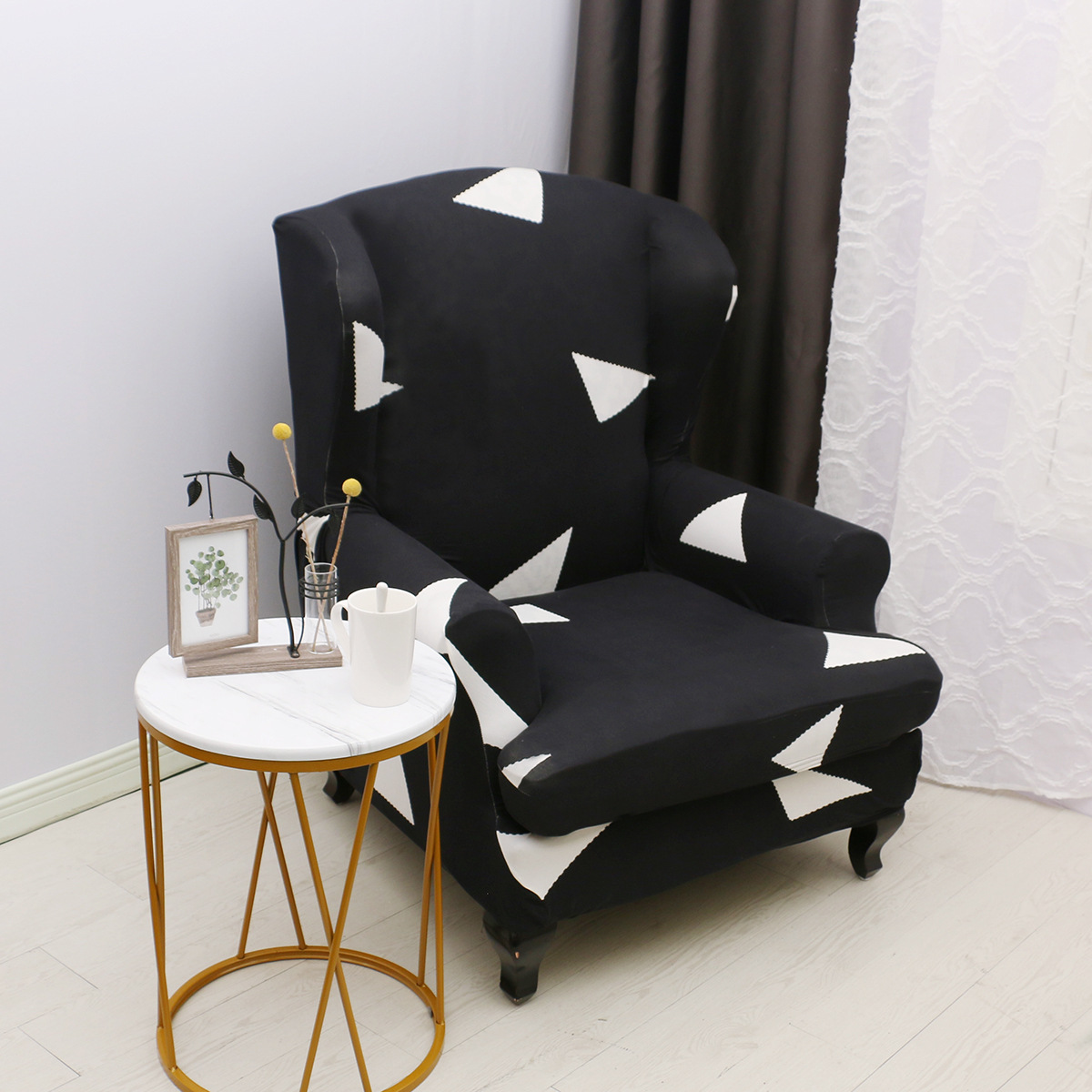 Cross-border impresión elástica Tigre cubierta de la silla cubierta de todo incluido de un solo Ala cubierta trasera del sofá cubierta del tigre sijiameng americano