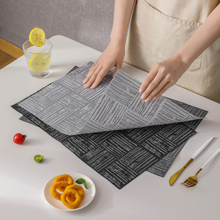 Shengte Dining Table Mat European-style Solid Color Hotel Restaurant Heat Insulation Mat Non-slip Dining Mat Household Simple Square Western-style Dining Mat