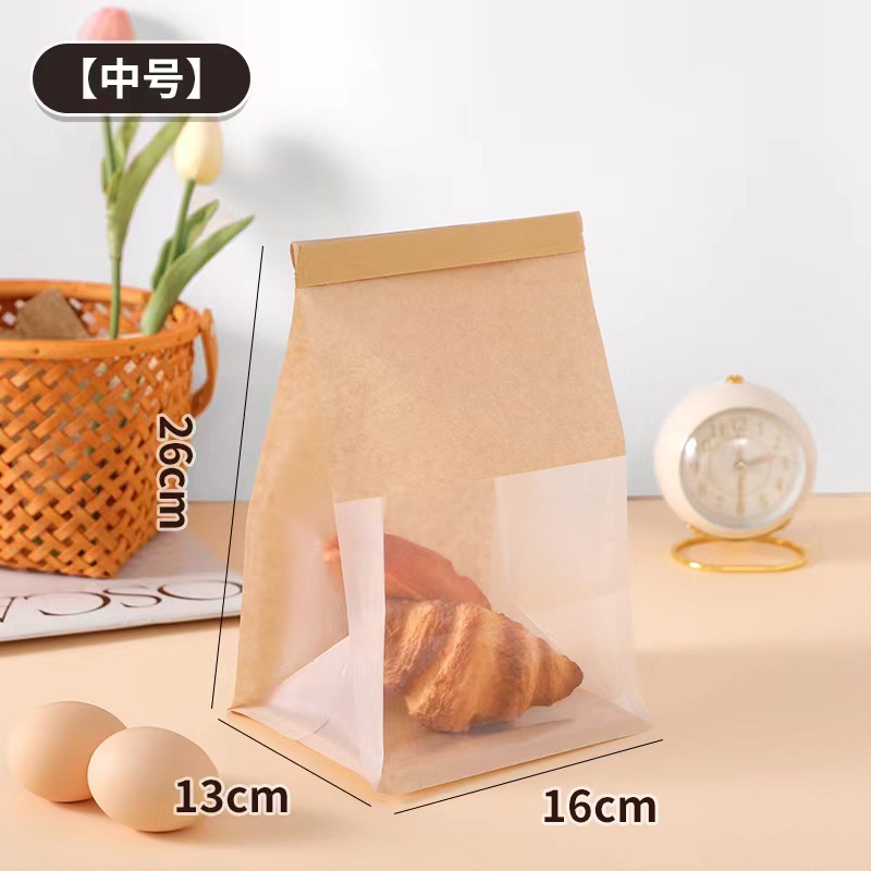 크라프트지(100장), 중간 크기 16*26+13cm 노란색