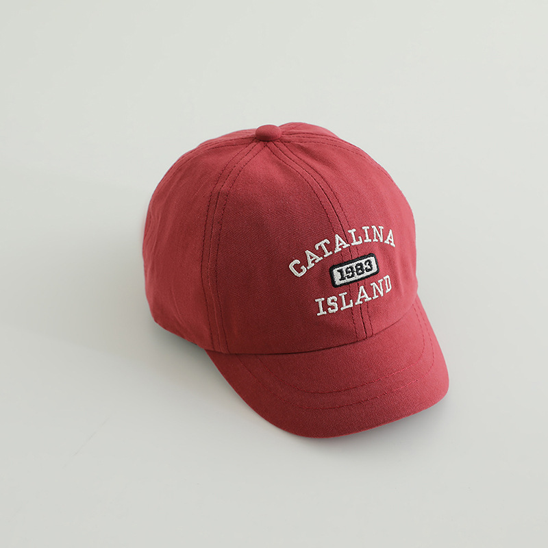 2-5 Sombreros infantiles primavera y otoño delgados estilo coreano de moda para bebés varones sombreros de boca de pato de marea niñas sombreros de sombreros de béisbol