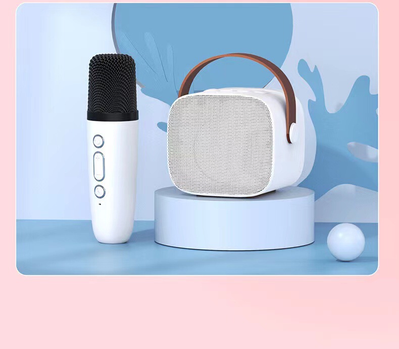 Wireless Bluetooth portable audio with microphone microphone karaoke artifact speaker home portable karaoke Bao singing