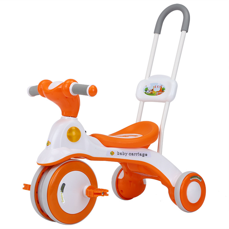 1-3-8 años bebé montando triciclo para niños bicicleta al aire libre cochecito de bebé con luz musical