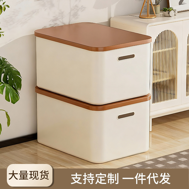 Clothes Storage Box with Lid, Household Toy and Snack Rectangular Storage Box, Large Clothing and Pants Storage Box