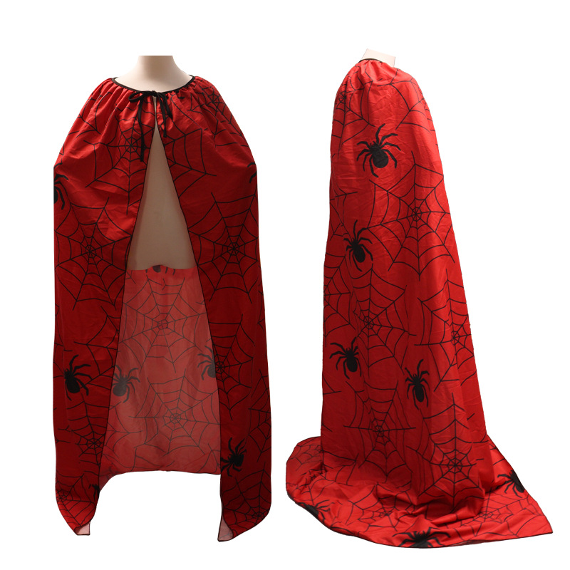 Halloween nueva capa capa de cosplay vestido de brujo de la muerte capa impresa digital sensación de terror hombro