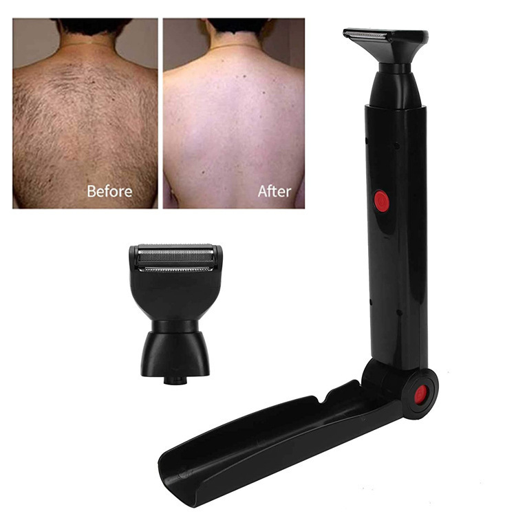 Cross-border new product USB charging back shaver double head back epilator electric shaver back shaver