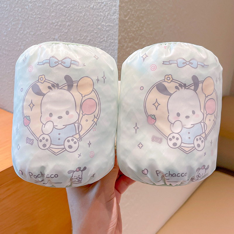 儿童袖套秋冬款女孩可爱卡通防脏套袖女童三丽鸥防水防污短款袖套|undefined