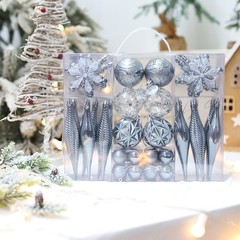 クリスマス新作異形40個メッキプラスチックボールクラシッククリスマスボールペンダントクリスマスツリーペンダント装飾品カバー