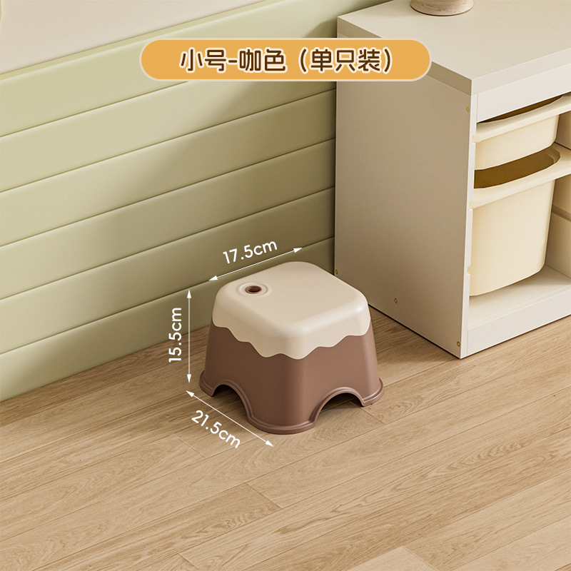 厚みのある子供用小さなスツール、家庭用低スツール、プラスチック製の靴交換用ベンチ、赤ちゃんのかわいくて丈夫で耐久性のある幼稚園の椅子|undefined