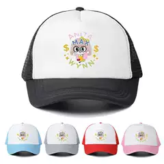 New Spring Summer Sun Hat for Men and Women Outdoor Casual Printed ANITA MAX WYNN Two-Tone Mesh Cap UV Protection Baseball Cap