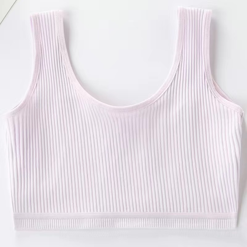 Período de desarrollo de la ropa interior de niña Chaleco de niños grandes estudiante de la escuela primaria sujetador de niños adolescentes de algodón puro