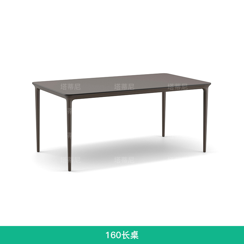 Mesa y silla de ocio al aire libre a prueba de agua y protección solar sala de sol muebles de aleación de aluminio patio jardín combinación de silla de comedor de caña image 10