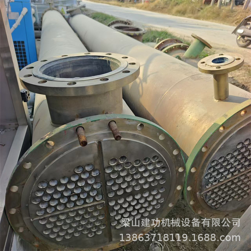 二手不锈钢化工列管式换热器 钛材冷凝器 化工热交换器 建功回收
