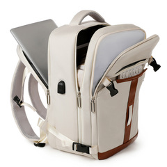 跨境大容量双肩包多功能扩容旅行包商务出差电脑包收纳包批发