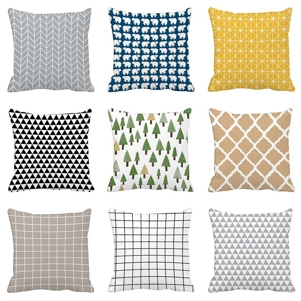 Японский Стиль Пасторальная Плюшевая Подушка ZAKKA Ткань Домашний Прикроватный Диван Автомобиль Подушка Талия Подушка