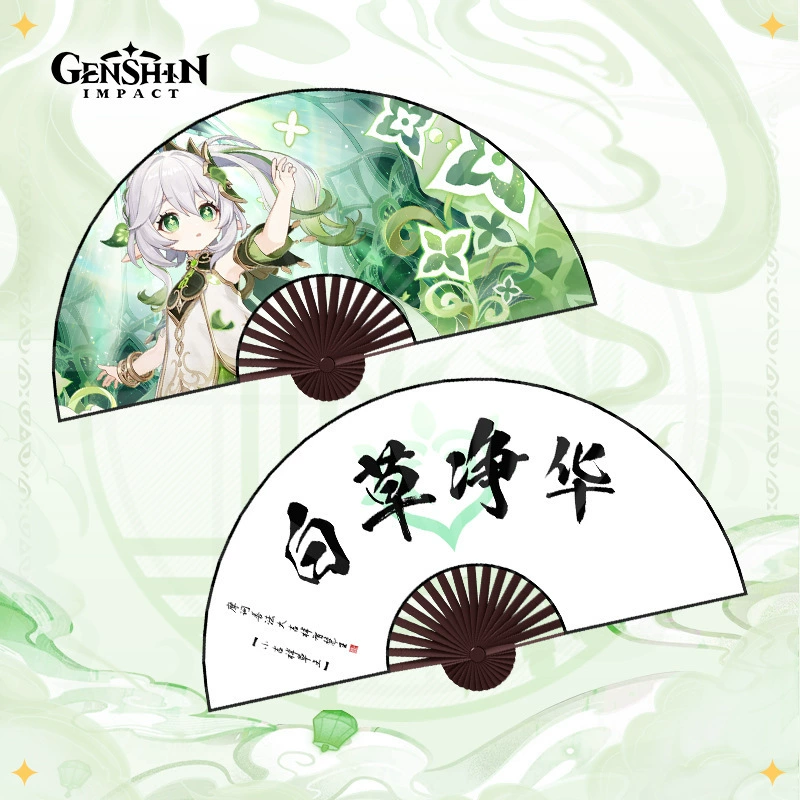Double-sided summer round fan, cosplay, 10 inch