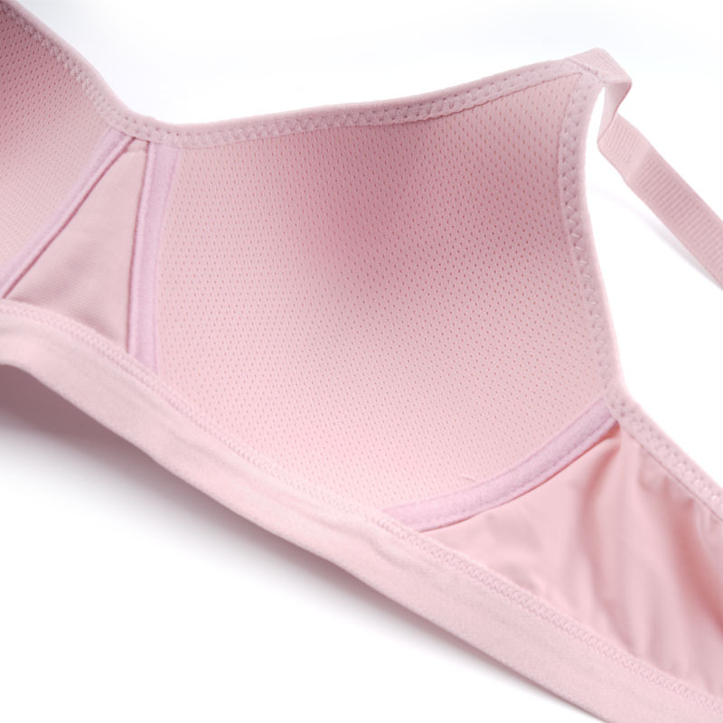 Nuevo aire fresco sin anillo de acero ropa interior cerrada lateral cero esclavitud ultra delgada sujetador cómodo de tamaño grande sujetador de una pieza