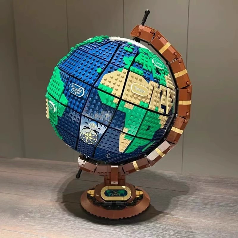 Глобус LEGO 21332 серии IDEAS, совместимо с跨-border торговлей, креативная сборка декоративная