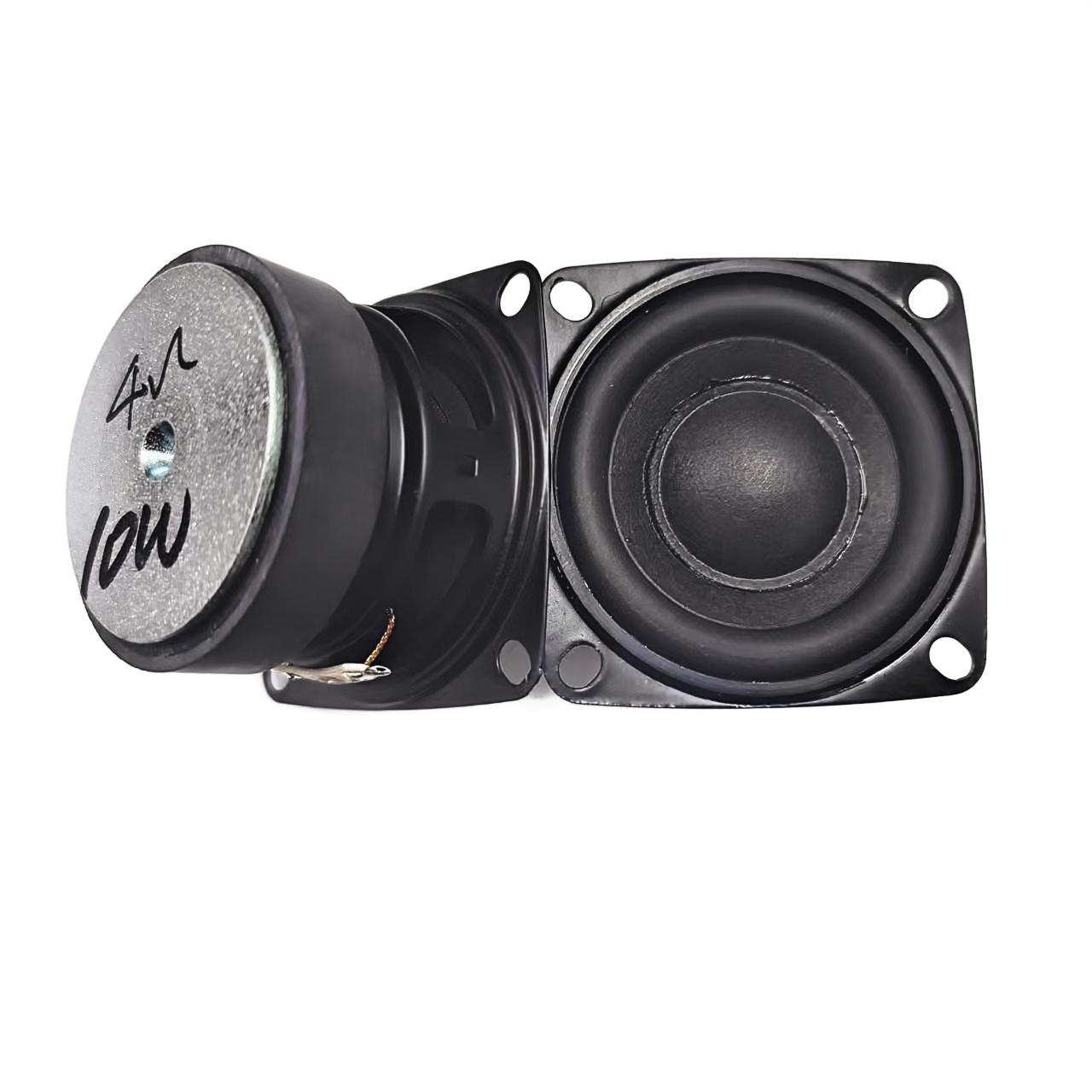 52MM方形烤黑45磁橡皮边喇叭  2寸外磁扬声器 4欧10W 总高33mm