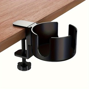 No-Drill Desk Clip-On Water Cup Holder Handle Stand Headphone Stand 360-Degree Rotating Headphone Stand Miscellaneous Items