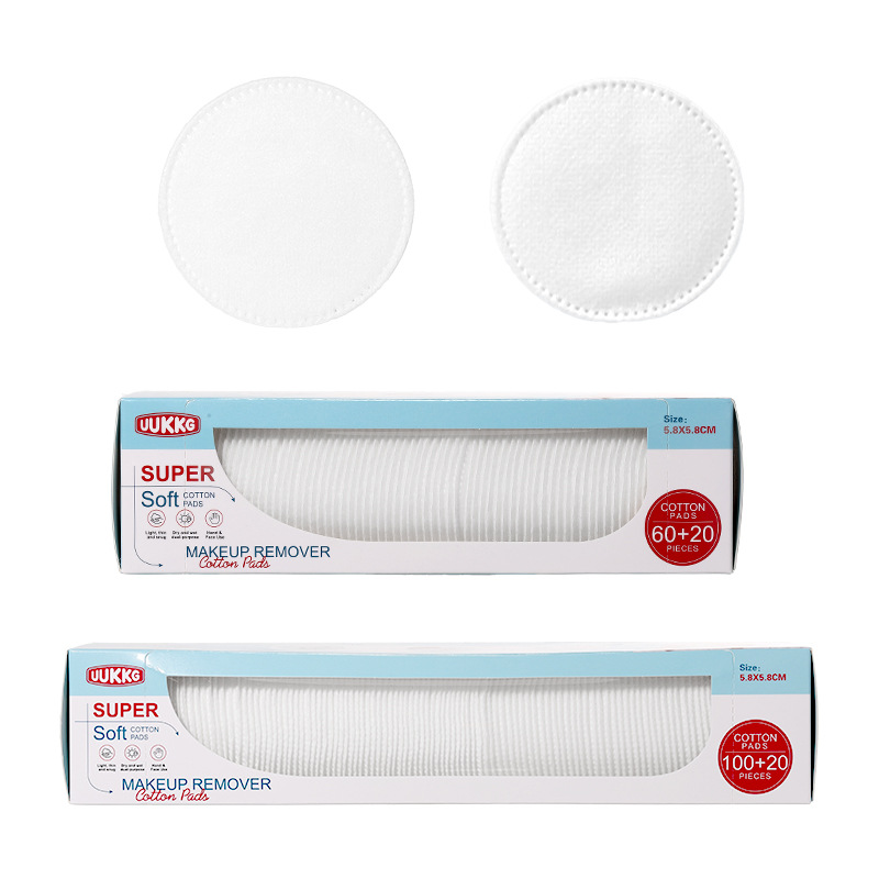 UUKKG aumenta el algodón de maquillaje de grasa redonda de algodón de limpieza de bordes, la serie de cajas de algodón redondo suministrada exclusivamente a través de fronteras