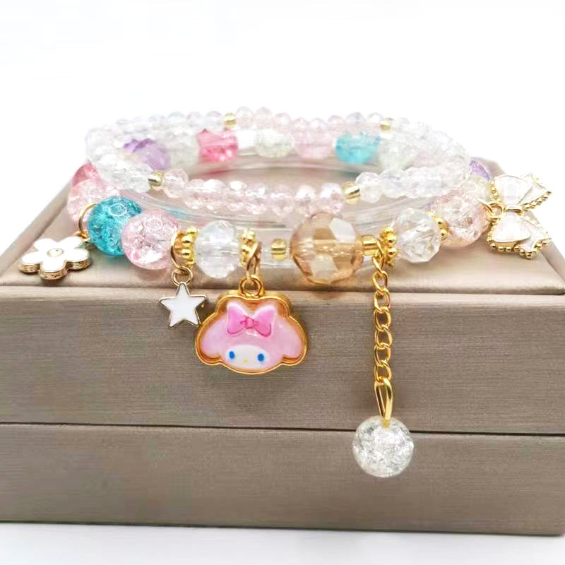 Pulsera para niños pulsera colgante de niña linda Niña Accesorios de dibujos animados con cuentas pulsera de joyería pulsera mismo estilo