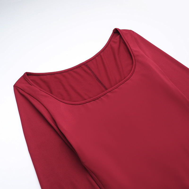 Autumn Socialite Elegant Sexy Slim Fit Ruffled Hem Long Sleeve Dress Women