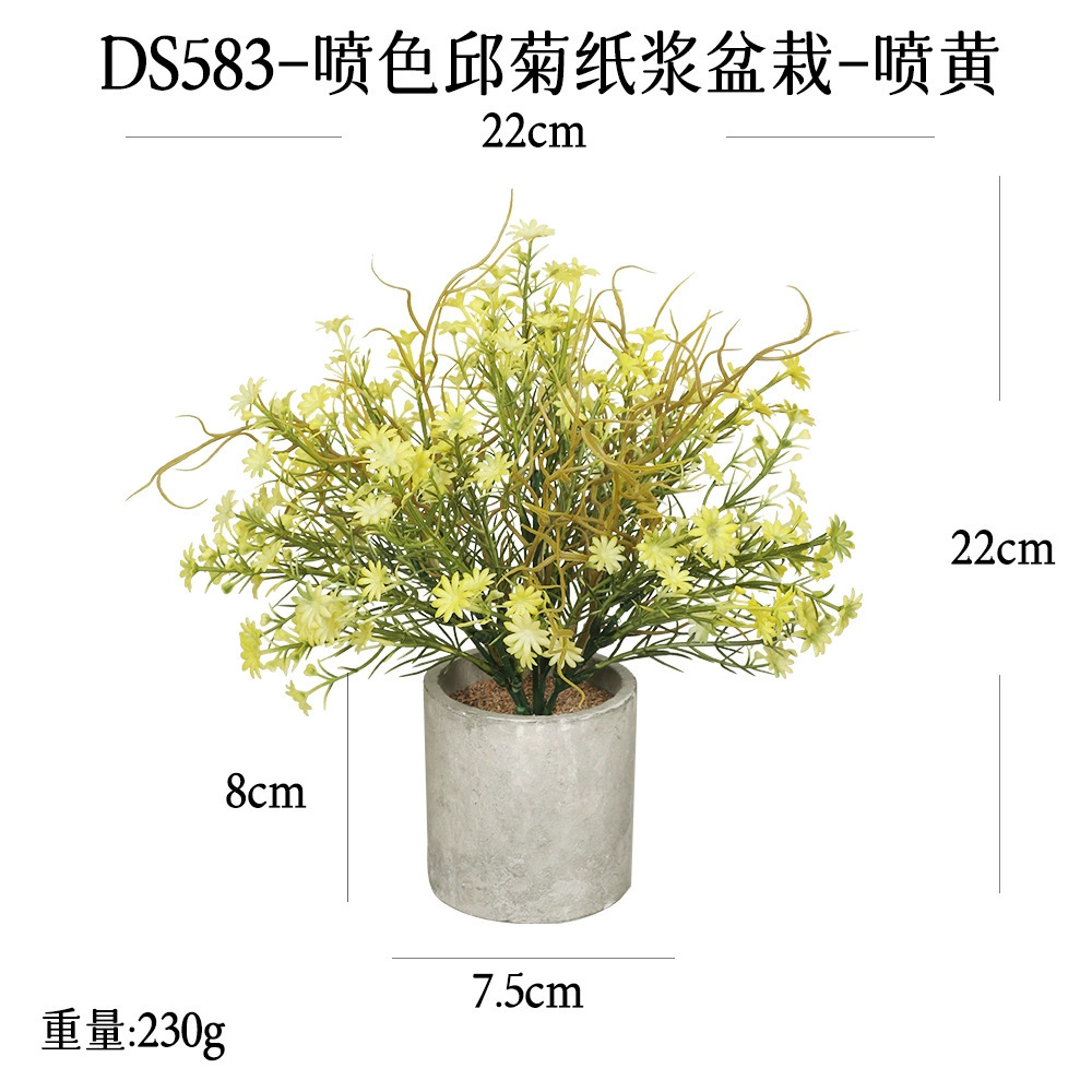 240 tipos de combinaciones de bonsáis de pulpa cilíndrica de plantas verdes artificiales, adornos pequeños de escritorio transfronterizos, macetas de plantas artificiales. image 148