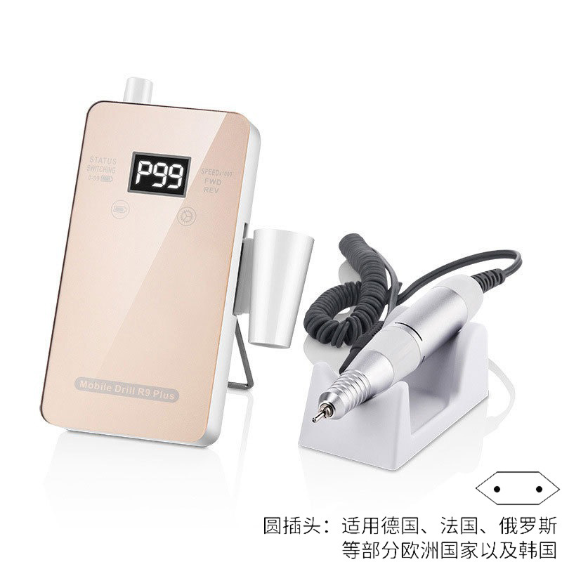 Amoladora de uñas transfronteriza Amoladora de uñas de almacenamiento eléctrico Amoladora de uñas de bajo ruido 30000rpm Despojadora de uñas profesional