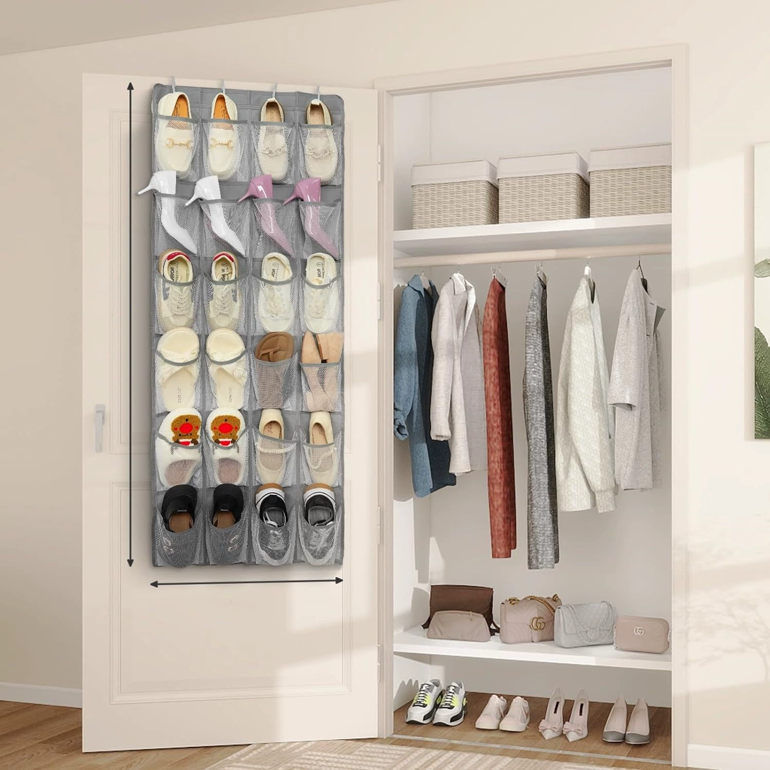 Footwear, storage bag, shoes, storage system